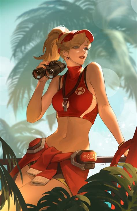 Mercy And Lifeguard Mercy Overwatch And 1 More Drawn By Luna 9 Danbooru