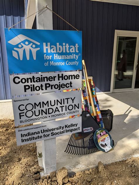 Habitat for Humanity chapter builds first container home, through