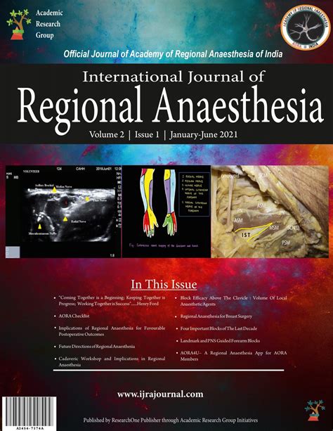 International Journal Of Regional Anaesthesia Volume 2 Issue 1