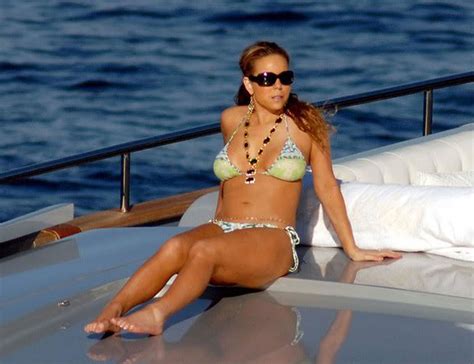 Sexy Bikini Womans Mariah Carey With Hot Bikini