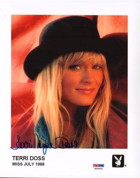 Terri Lynn Doss Signed Playboy 8x10 Photo Psadna 1988