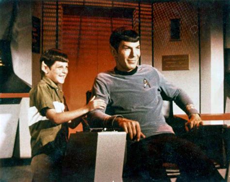 Leonard Nimoy And His Son Adam On The Set Of Star Trek Pics