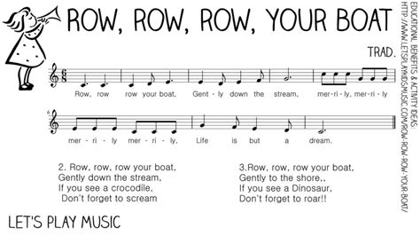 Row Row Row Your Boat First Nursery Rhymes Let S Play Music