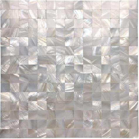 Peel And Stick Mother Of Pearl Shell Mosaic Tile 12x12