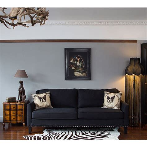 Not sure what you want? Bigwig Studded Black Sofa by The French Bedroom Company is ...