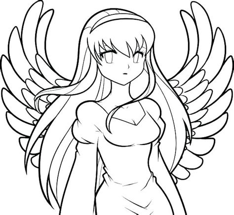 Anime Girl Coloring Pages To Print At Free Printable