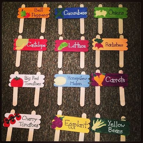 Diy Popsicle Stick Plant Markers These Are So Cute And Cheap Going To