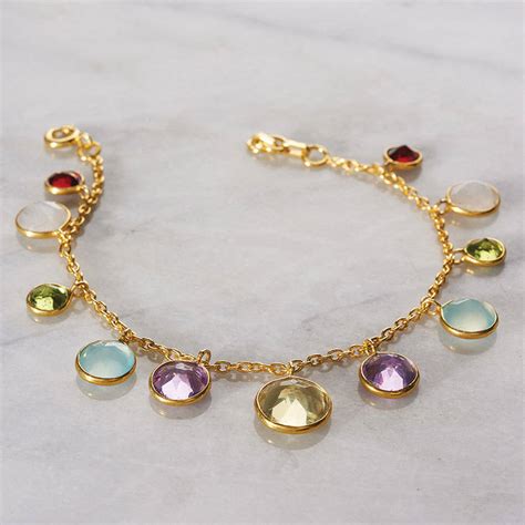 Rainbow Charm Bracelet By Pomegranate