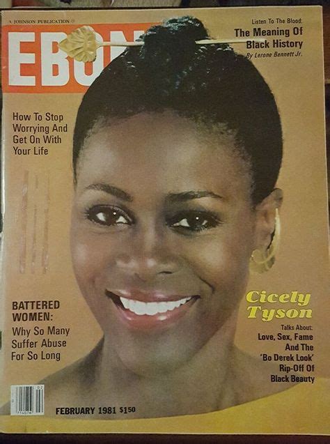 Vintage Ebony Magazine Featuring Cicely Tyson February 1981 Issue From 300 Ebony