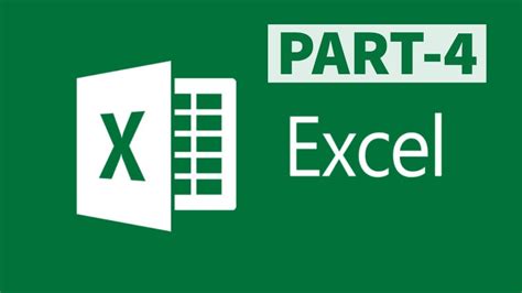 Microsoft Excel Beginners Tutorial E 04 Lesson 4 Youtube