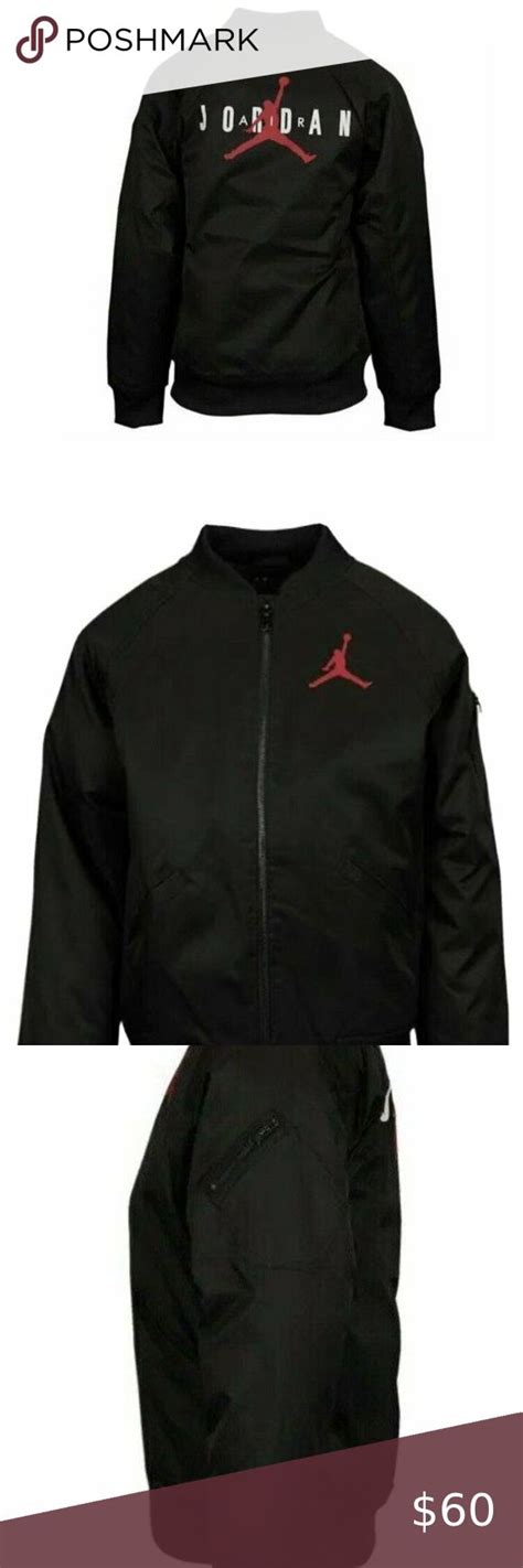 Air Jordan Big Boy Jumpman Logo Bomber Jacket Sz M Brand New With Tags