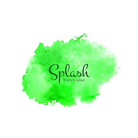Free Vector Abstract Green Watercolor Splash Background