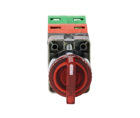 Selector Switch Spring Return To Center 22mm 3 Pos Knob Operator