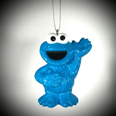 3 Waving Cookie Monster Ornament Blue Sesame Street Christmas Tree