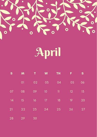 April 2019 Iphone Calendar Wallpapers Calendarbuzz Calendar