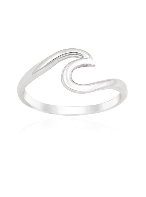 Mariana Wave Ring In Silver — Jewellery Co Australia