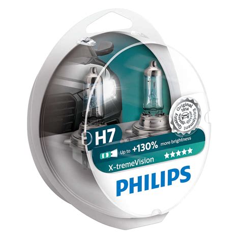 H7 Philips X Treme Vision 130 Headlight Bulbs Pair