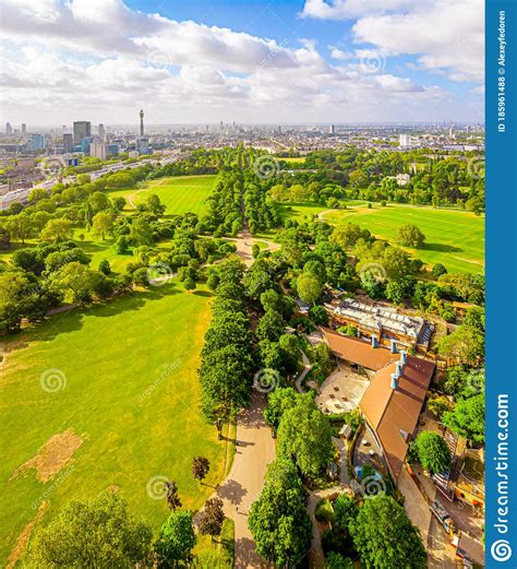 Aerial View Of Regents Park In London Uk Editorial Stock Photo Image