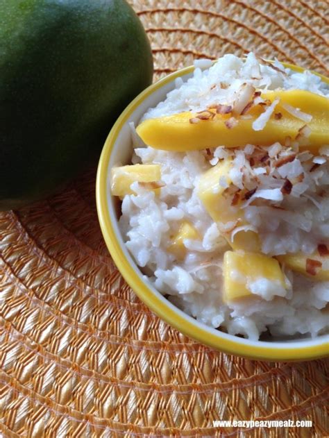 Coconut Mango Rice Pudding Dairy Free Easy Peasy Meals