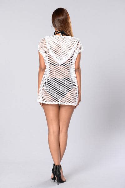 Hot Mesh Cover Up White