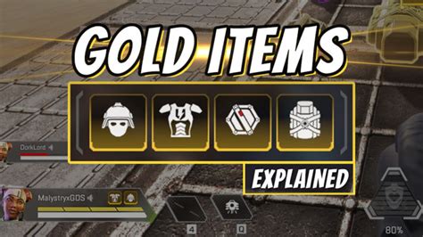 Apex Legends Gold Items Explained Backpack Helmet Armor Knockdown