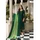 Buy Dark Green Embroidered Satin Georgette Churidar Salwar Suit