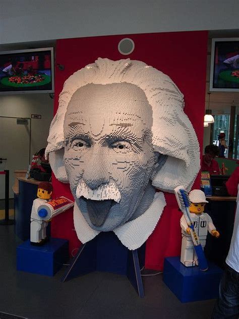 Albert Einstein Made Of Legos With Moving Eyes Lego Art Big Lego