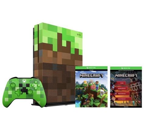 Xbox One S 1tb Minecraft Limited Edition Console Bundle Only £17999 At