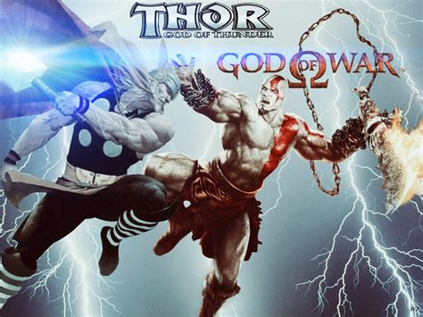 Thor Vs Kratos By Action111 On Deviantart