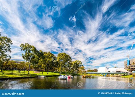 Adelaide City Parklands By River Torrens Editorial Stock Image Image