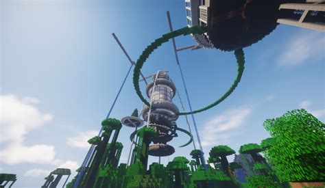 Modern Skybase In Survival Minecraft Map