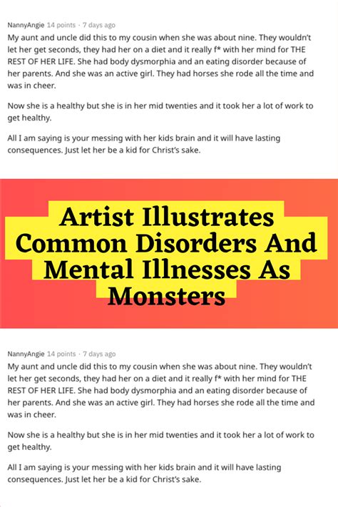 Artist Illustrates Common Disorders And Mental Illnesses As Monsters