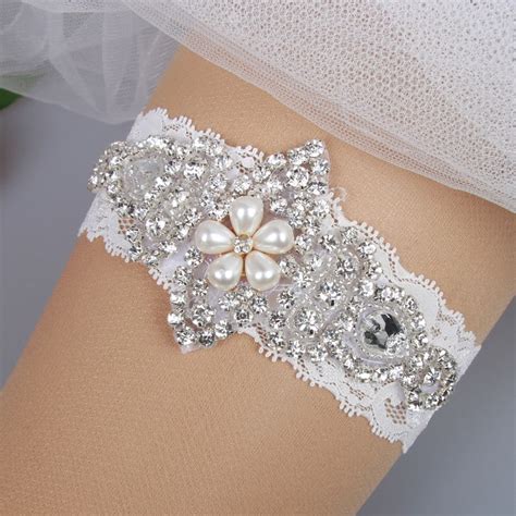 In Stock Lace Bridal Garters Ivory 2016 Cheap Sexy Wedding Leg Garters