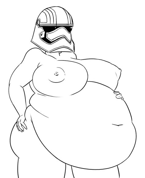 Rule 34 Bbw Belly Big Belly Breasts Captain Phasma Fat Female Helmet
