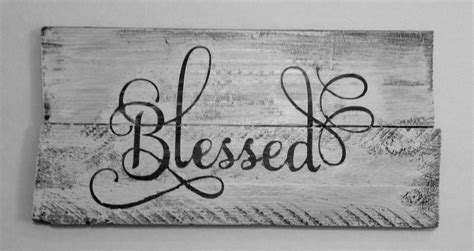 Blessed Rustic Wall Hanging Made From Reclaimed Wood Rustic Wall