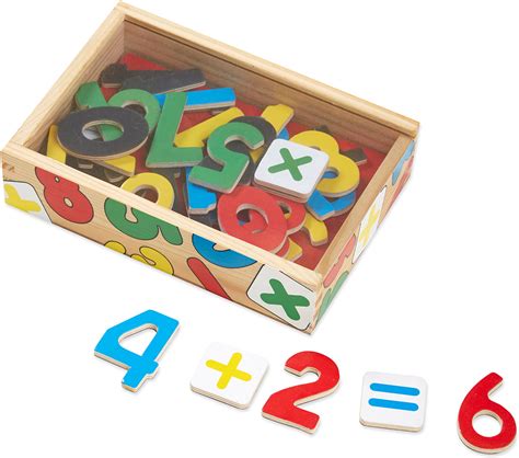 Magnetic Wooden Numbers 4 Kids Books And Toys