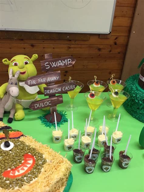 Pin By Micaela Brousset Sanchez On 16 Shrek Cake Bday Party Theme