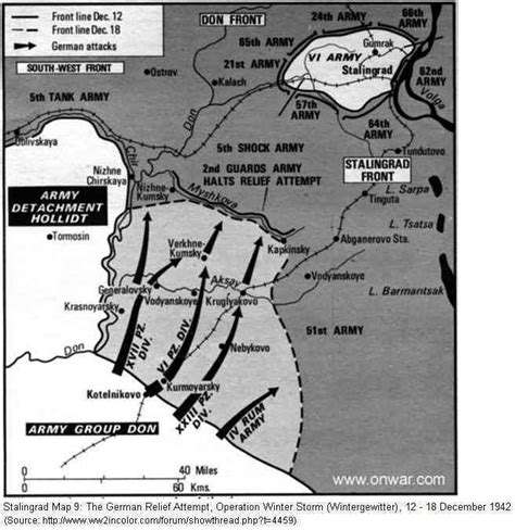 Stalingrad The German Relief Effort December 1942 Wwii Maps
