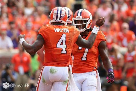 אתה נמצא במקום הנכון עבור clemson deshaun watson purple. Mike Williams and DeShaun Watson | Deshaun watson clemson, Clemson football, Mike williams