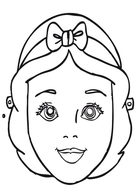 Dibujos para colorear blancanieves gratis. Imprimir y colorear mascara de blancanieves-Imágenes y ...