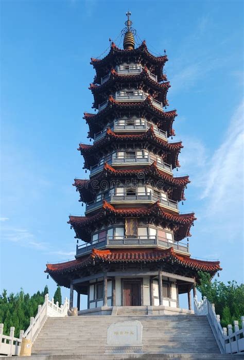 Chinese Tower Stock Photo Image Of Peace Horizontal 10259756