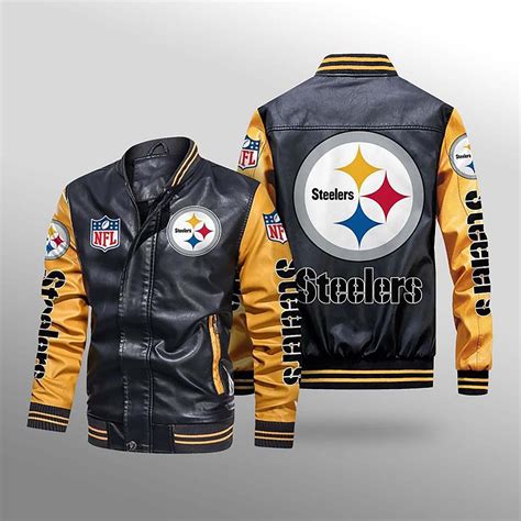 30 Off The Best Mens Pittsburgh Steelers Leather Jacket For Sale 4