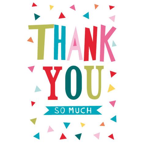 Thank You Greetings Card Greeting Cards Bandm Stores