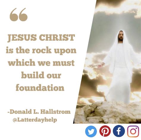 We Must Build Our Foundation On Jesus Christ Who Is The Rock