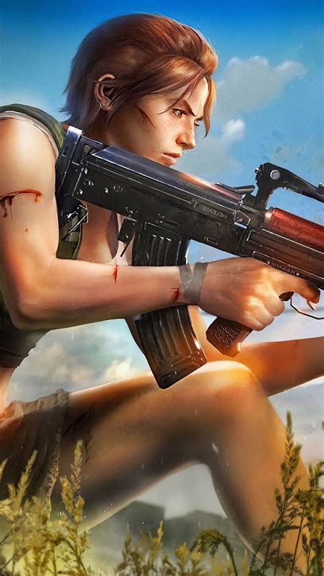 Pubg Girl With Augusta Gun 4k Ultra Hd Mobile Wallpaper