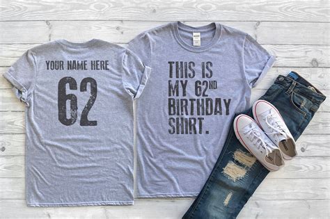 This Is My 62nd Birthday Shirt 62 Years Old Shirt 62nd Etsy