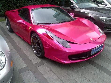 Hot Pink Ferrari