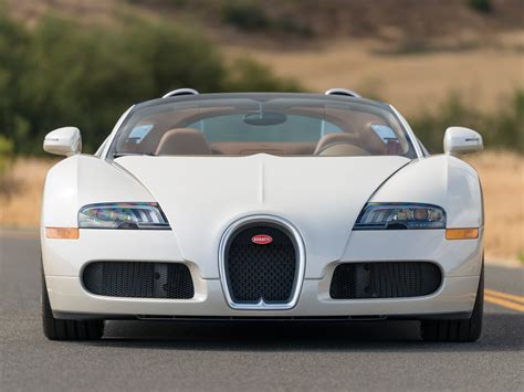 Sleek All White Bugatti Veyron Grand Sport En Route To Auction Carscoops