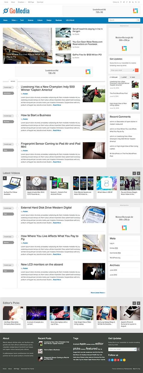 Best Magazine Wordpress Themes Athemes Premium Wordpress Themes Magazine Theme