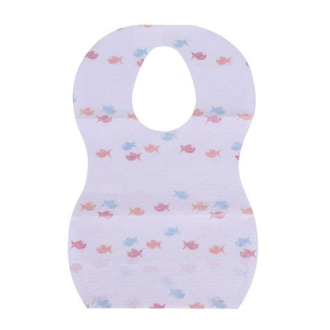 Mgaxyff 10pcs Waterproof Disposable Baby Bibs With Large Pocket For